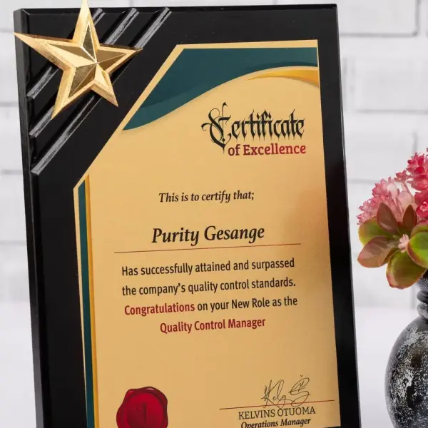 Star Wooden Award